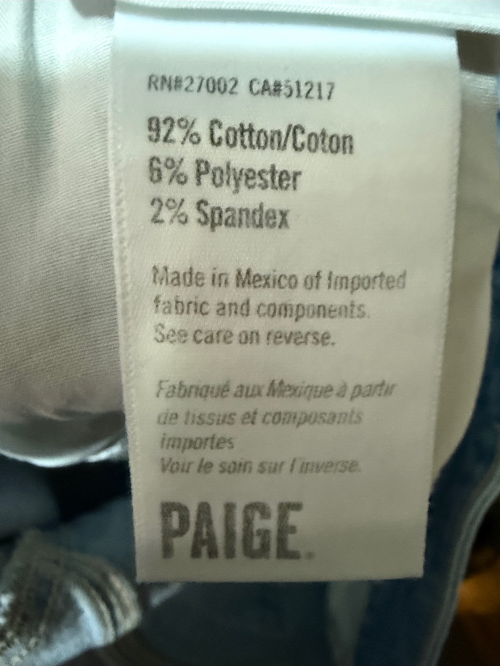 PAIGE Sky Blue Ankle Jeans for Women - Picture 10 of 11